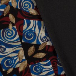 Polyester Viskose Mix Discharge-Druck Abstract - FARBE