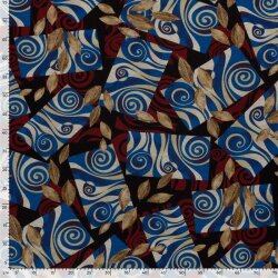Polyester Viskose Mix Discharge-Druck Abstract - FARBE