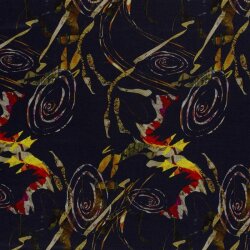 Polyester Viskose Mix Discharge-Druck Kringelmuster...