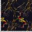 Polyester Viskose Mix Discharge-Druck Kringelmuster -dunkelblau