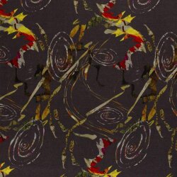 Polyester Viskose Mix Discharge-Druck Abstract - FARBE