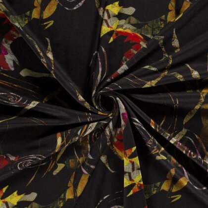 Polyester Viskose Mix Discharge-Druck Abstract - FARBE