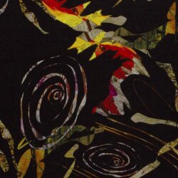 Polyester Viskose Mix Discharge-Druck Abstract - FARBE