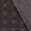 Jacquard Gestrickt Karomuster - grau/pink