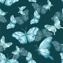 Softshell Digital Schmetterling -. dunkel petrol