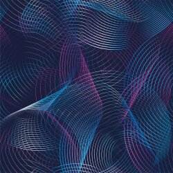 Softshell Digital Spirograph - nachtblau