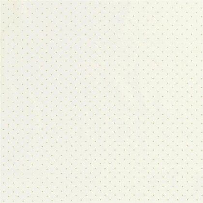 Baumwollpopeline Foliendruck Mini Punkte - wollweiss/gold
