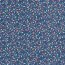 Baumwollpopeline bunte Lichterkette - dunkel schattenblau