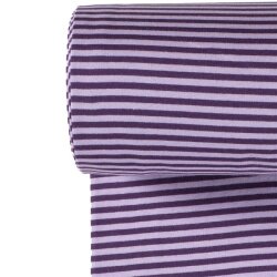 Strickbündchen X RIB Streifen - lila/flieder
