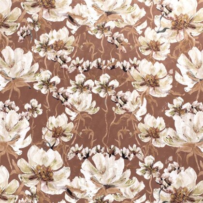 Dekostoff Samt-Optik Digital FLOWERS