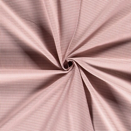 Baumwollpopeline garngefärbt Vichy Karo 2mm - antikpink