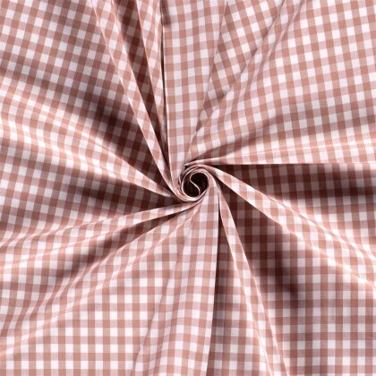 Baumwollpopeline garngefärbt - Vichy Karo10mm antikpink