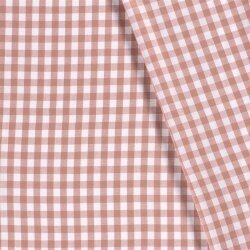 Baumwollpopeline garngefärbt - Vichy Karo10mm antikpink