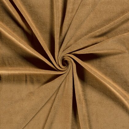 Stretch Frottee *Marie* - dunkel beige