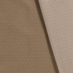 Bengaline Jacquard kleine Punkte - hellbraun
