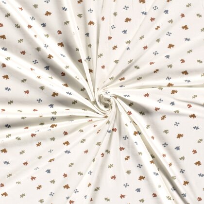 Baumwolljersey PUZZLE - creme