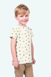 Baumwolljersey PUZZLE - creme