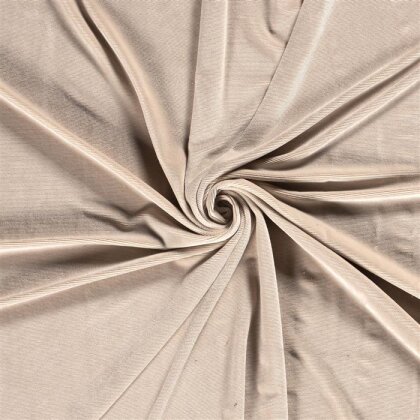 Samt _Feincordjersey - hellbeige