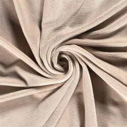 Samt _Feincordjersey - hellbeige