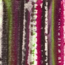 Woll Strick Mix bunt Gestreift - altrosa