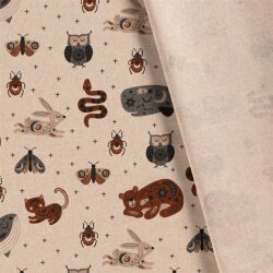 Interieurstoff Leinen-Optik ANIMALS