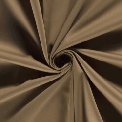 Stretch Baumwollsatin *Marie* Uni - rehbraun