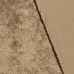 Stretchsamt Nicki Uni - khaki