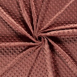 Minky Fleece *Marie* Uni - soft ziegelrot