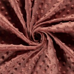 Minky Fleece *Marie* Uni - soft ziegelrot