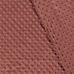 Minky Fleece *Marie* Uni - soft ziegelrot