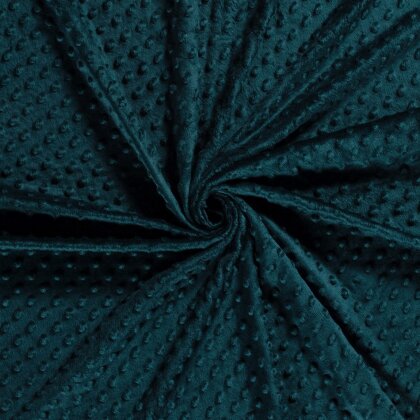 Minky Fleece *Marie* Uni - dunkel petrol