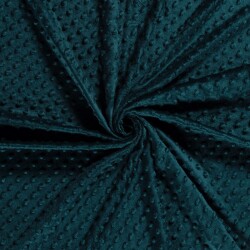 Minky Fleece *Marie* Uni - dunkel petrol