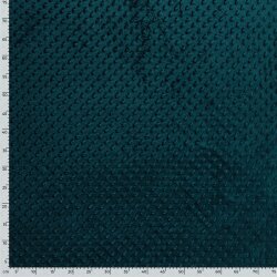 Minky Fleece *Marie* Uni - dunkel petrol