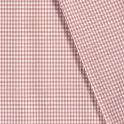 Baumwollpopeline garngefärbt Vichy Karo 5mm - antikpink