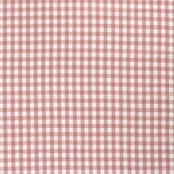 Baumwollpopeline garngefärbt Vichy Karo 18mm - antikpink