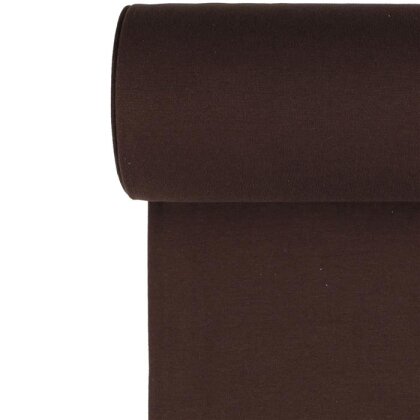 Strickbündchen *Gaby* BIO~Organic - kaffeebraun