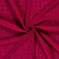 Jacquard Lochstickerei - fuchsia