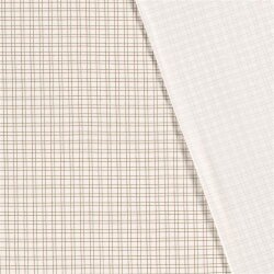 Baumwolljersey Mini Kariert - beige