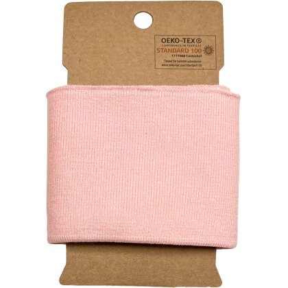 Bündchen Boord Cuffs Uni - hellrosa