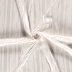 Chiffon Damast Lurex Streifen - creme
