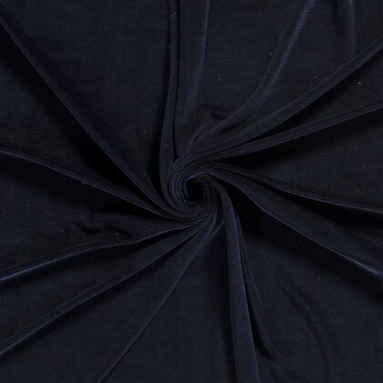 Samt_Feincordjersey - dunkelblau