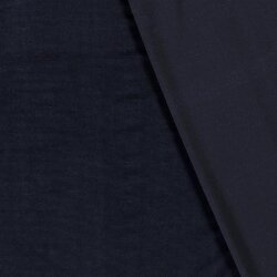 Samt_Feincordjersey - dunkelblau