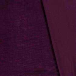Samt_Feincordjersey - burgund