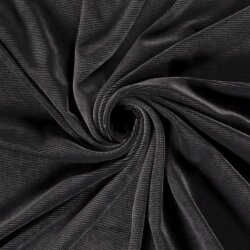 Samt_Feincordjersey - dunkelgrau
