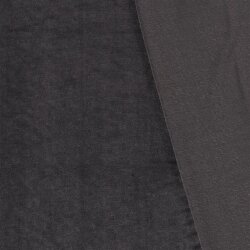 Samt_Feincordjersey - dunkelgrau