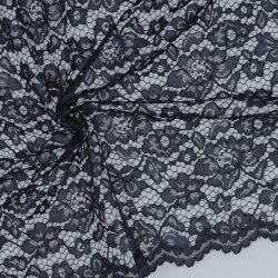 Spitzenstoff *Carmen* - dunkelrauchblau