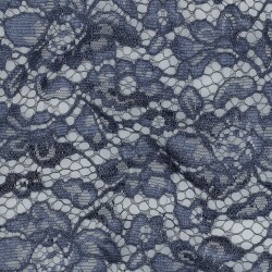 Spitzenstoff *Carmen* - dunkelrauchblau