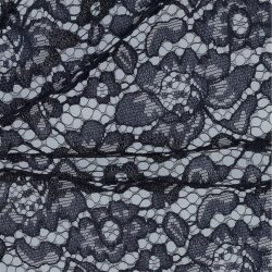Spitzenstoff *Carmen* - dunkelrauchblau
