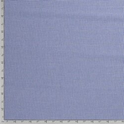Baumwollpopeline garngefärbt Vichy Karo 2mm - royalblau