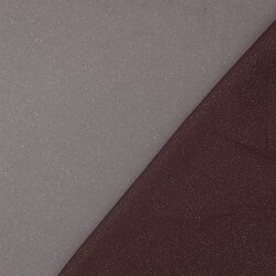 Glitzertüll Royal - aubergine/gold